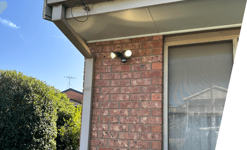 Sensor Light Installed At The Front Of East Geelong House